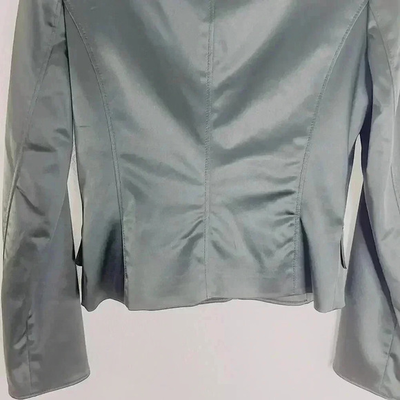 Vintage Dolce & Gabbana Only Under 40 Collection Black Satin Jacket Size 6 US - Picture 7 of 12